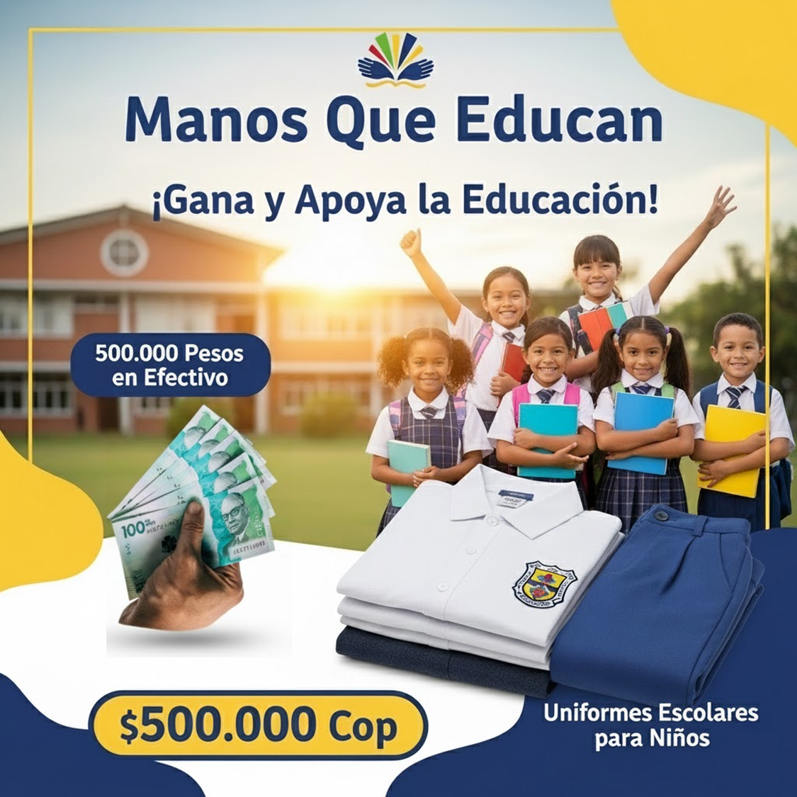 Manos Que Educan - Rifa con propósito social